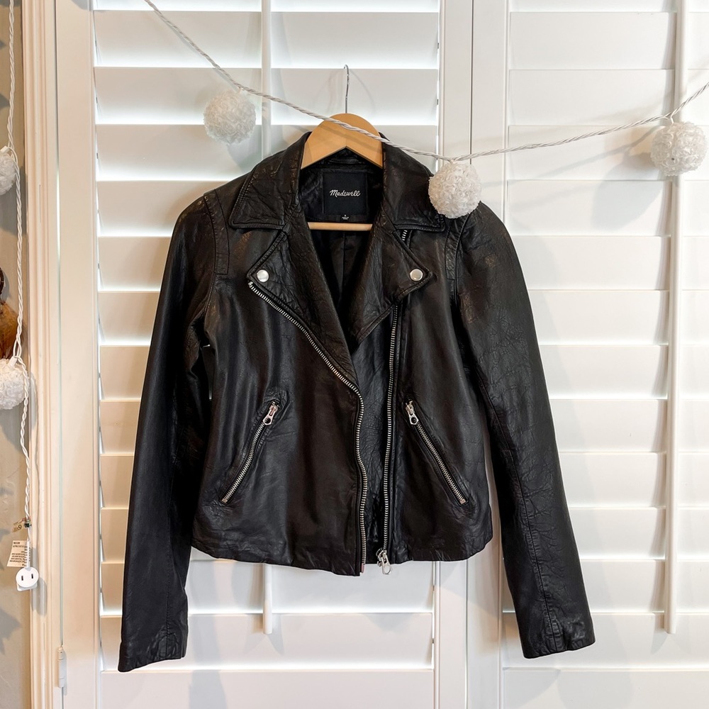 Madewell Washed Leather Motorcycle Jacket